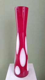 Murano Vaas, Ophalen of Verzenden, Minder dan 50 cm, Rood, Glas