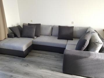 Lounge bankstel set grijs