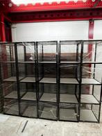 5x Metalen Stellingkast display rek, Ophalen, Met plank(en), Gebruikt, 50 tot 100 cm