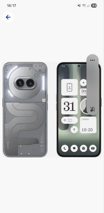 Nothing 2A Plus Android 15 (zo goed als nieuw) beschikbaar voor biedingen