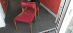 vintage eetkamerstoelen, Huis en Inrichting, Stoelen, Ophalen, Gebruikt, Leer
