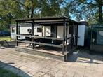 Stacaravan op camping Mooi Oavelt in Drenthe, Caravans en Kamperen