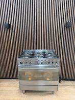 Luxe Rvs Smeg Fornuis 6-pits 90 cm breed (Gratis bezorgen), 60 cm of meer, Ophalen of Verzenden, Zo goed als nieuw, Energieklasse A of zuiniger