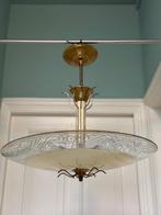 Vintage hanglamp, art deco, hollywood regency, Ophalen, Gebruikt, 50 tot 75 cm, Vintage Hollywood Regency