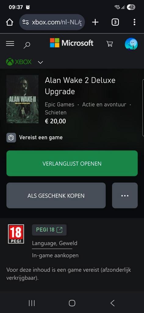 Alan Wake 2 II Deluxe upgrade / Lakehouse expansion, Spelcomputers en Games, Games | Xbox Series X en S, Nieuw, Ophalen