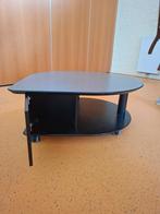 Zwarte salontafel, Huis en Inrichting, Tafels | Salontafels, Ophalen, Gebruikt, Overige vormen, Minder dan 50 cm