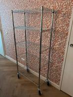 Metalen stellingkast op wielen, Ophalen, Zo goed als nieuw