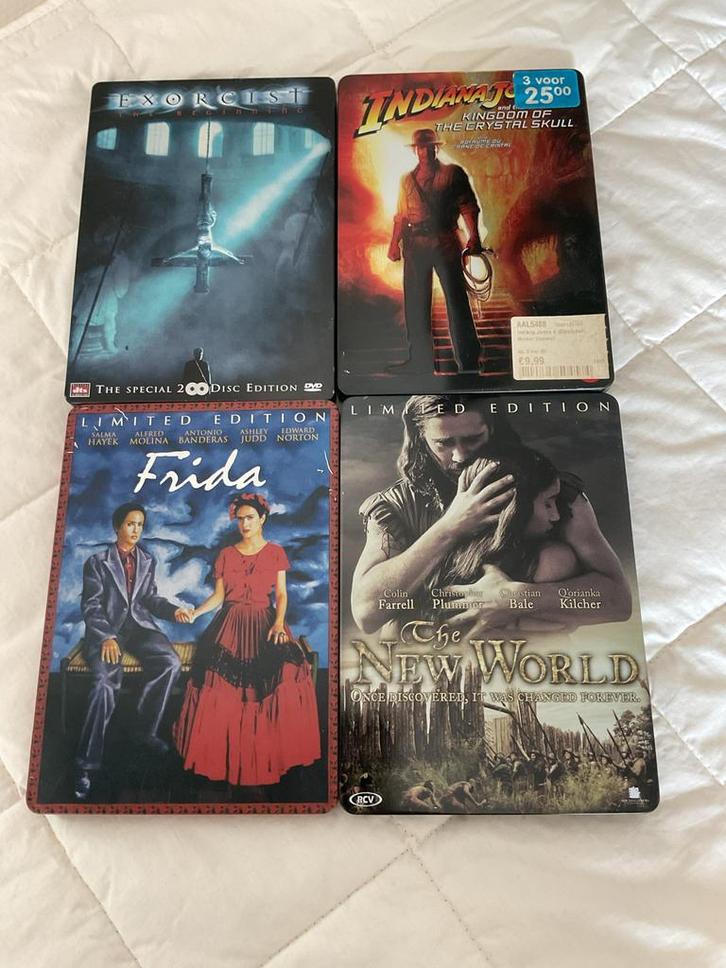 DVD Collectie: Exorcist, Indiana Jones, Frida,, Cd's en Dvd's, Dvd's | Overige Dvd's, Zo goed als nieuw, Boxset, Vanaf 16 jaar