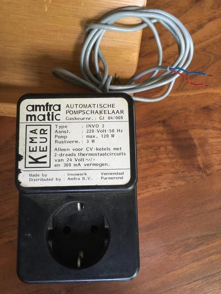 Amframatic automatische pompschakelaar, Doe-het-zelf en Verbouw, Verwarming en Radiatoren, Gebruikt, Overige typen, Minder dan 200 watt