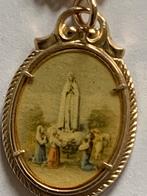 Maria Goudkleurige ketting met hanger 1950, Nieuw, Ophalen of Verzenden, Goud, Overige materialen