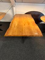Acacia boomstamtafel 200x100x77 zo mee 250,-, Ophalen, RJ, Vijf personen of meer, Rechthoekig