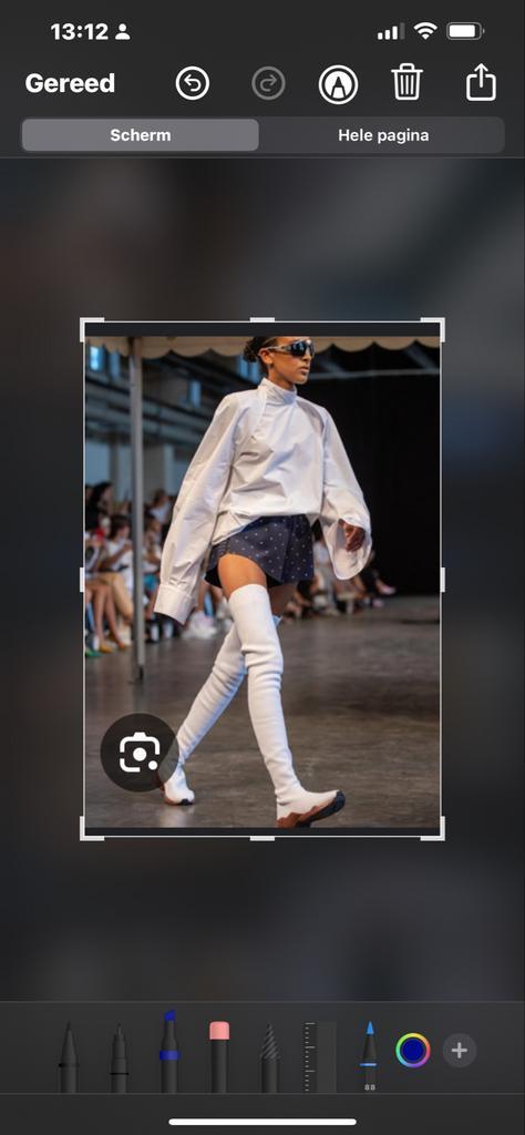 Arkk Copenhagen Overknee Laarzen - Plat & Lang, Kleding | Dames, Schoenen, Zo goed als nieuw, Hoge laarzen, Wit, Ophalen of Verzenden