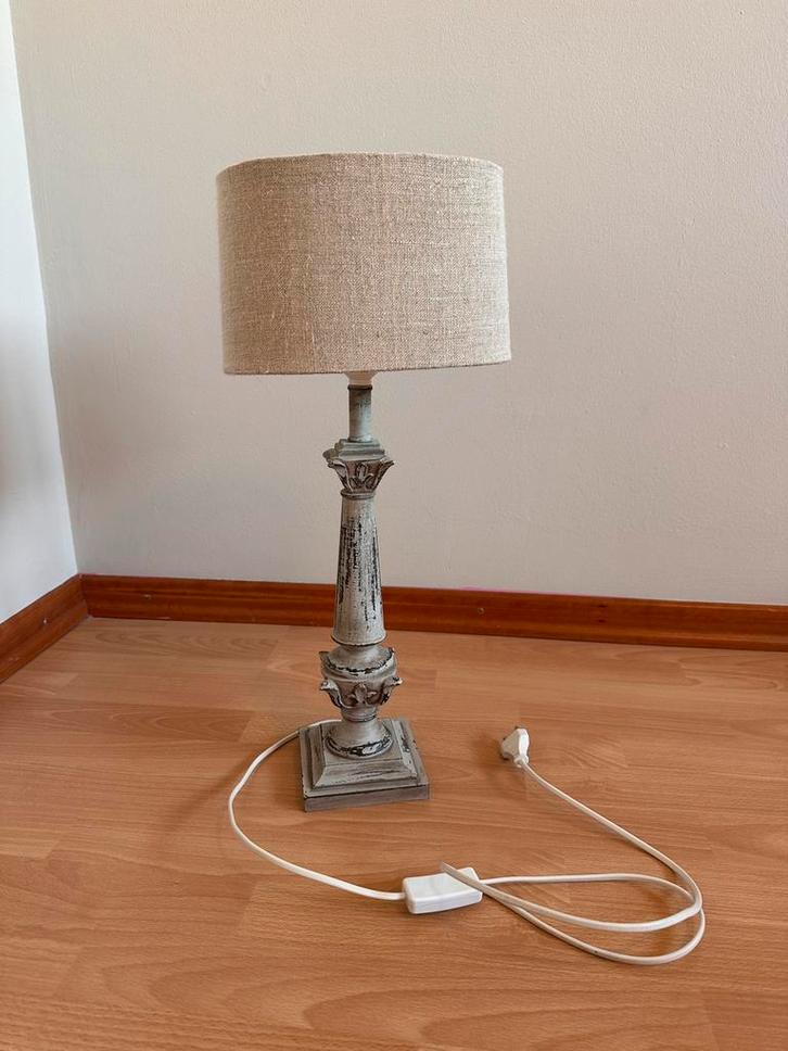 Clayre en Eef tafellamp, Huis en Inrichting, Lampen | Tafellampen, Gebruikt, 50 tot 75 cm, Hout, Ophalen