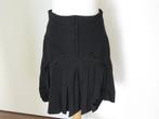 Rokje 42, zwart, veel accenten, merk:Girbaud, 2x gedragen, Kleding | Dames, Rokken, Zwart, Maat 42/44 (L), Ophalen of Verzenden