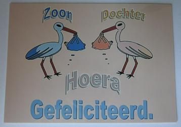 Kaartje felicitatie dochter en zoon