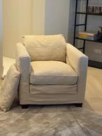 Linteloo fauteuil met een lichtgekleurde hoes, Ophalen of Verzenden, Gebruikt, 75 tot 100 cm, 75 tot 100 cm