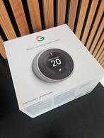 Google Nest Learning Thermostat 3de Gen RVS, Doe-het-zelf en Verbouw, Thermostaten, Ophalen of Verzenden, Slimme thermostaat, Zo goed als nieuw