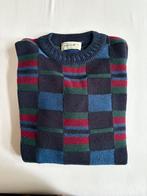 Point of Italy trui maat 56 blauw rood groen vintage, Verzenden, Zo goed als nieuw, Maat 56/58 (XL), Blauw