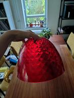 Rode doorzichtige Koziol Stela lampenkap, Huis en Inrichting, Lampen | Lampenkappen, Gebruikt, Rond, Ophalen of Verzenden, Modern