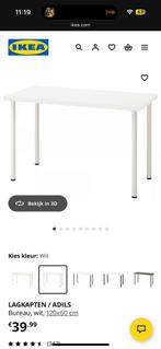 Bureau/tafel Lagkapten/adils 120x60 IKEA, Huis en Inrichting, Bureaus, Ophalen, Gebruikt