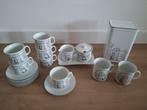 Douwe Egberts vintage servies Monaco (jaren 80), Huis en Inrichting, Keuken | Servies, Ophalen, Zo goed als nieuw, Overige stijlen