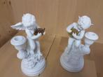 Set van 2 prachtige kandelaars "Amorini Di Pompei", Overige materialen, ., Ophalen of Verzenden, Zo goed als nieuw