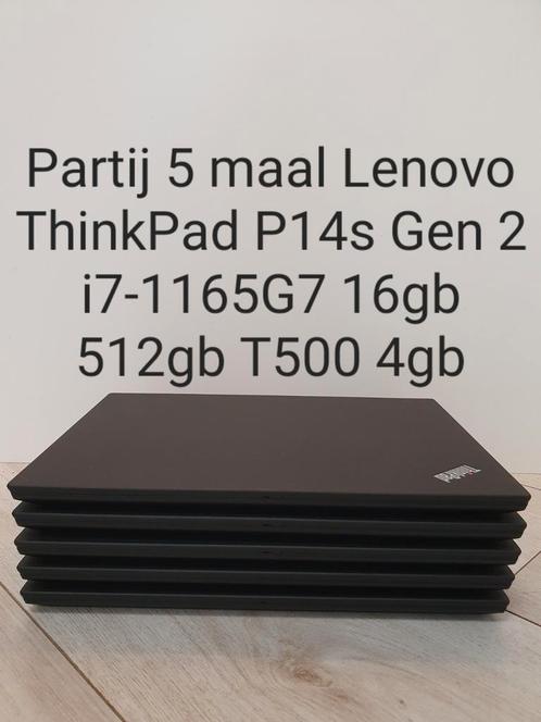 Partij 5 maal Lenovo ThinkPad P14s Gen 2 i7-1165G7 16gb 512, Computers en Software, Windows Laptops, Nieuw, 14 inch, HDD, SSD