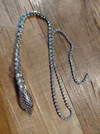 Slangen Haaraccessoire met Strass, Overige materialen, Ophalen of Verzenden, Zo goed als nieuw, Zilver