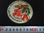 sticker bier stella artois 'n pils met karakter - dienblad *, Verzamelen, Stickers, Ophalen, Zo goed als nieuw