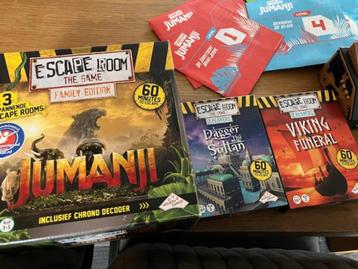 Escape room the game, Jumanji, Viking Funeral, Dagger sultan beschikbaar voor biedingen