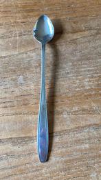 Vintage Douwe Egberts verzilverde lange lepel (19,8 cm) HH90, Ophalen of Verzenden