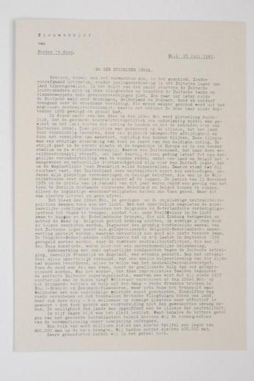 25 juli 1940 - Nieuwsbrief Pieter 't Hoen | Heruitgave 1994 beschikbaar voor biedingen