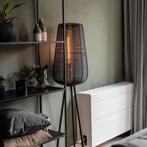 Vloerlamp Adeta H.147 cm zwart NIEUW !!, Ophalen, Zo goed als nieuw, Metaal, 150 tot 200 cm