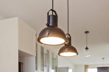 Industriële Hanglamp Eettafel - Mat Zwart beschikbaar voor biedingen
