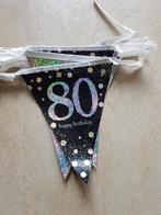 Versiering vlaggetjes 80 jaar, Diversen, Vlaggen en Wimpels, Ophalen, Zo goed als nieuw