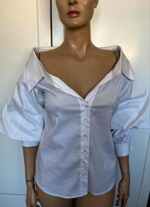 Witte bijzondere blouse Lumina maat M, Kleding | Dames, Blouses en Tunieken, Zo goed als nieuw, Wit, Ophalen of Verzenden