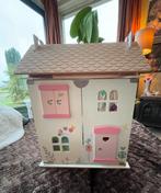 Leuk poppenhuis met meubeltjes, Kinderen en Baby's, Speelgoed | Poppenhuizen, Ophalen of Verzenden, Gebruikt, Poppenhuis