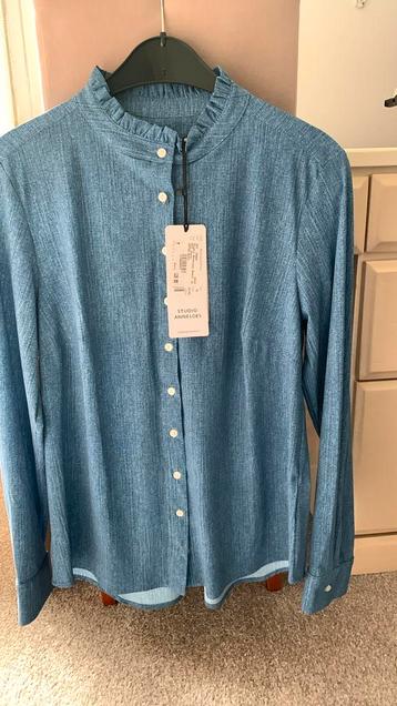 Studio Anneloes blouse Bodie kleur Jeans M €129,95 Nieuw  beschikbaar voor biedingen