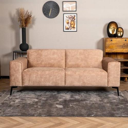 ⚠️LET OP⚠️Velvet Bank Vegas 2,5 zitbank Taupe -60% Korting, Huis en Inrichting, Banken | Bankstellen, Nieuw, Rechte bank, Driepersoons