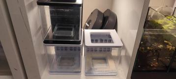 Mini plastic kweek aquaria 3 stuks | Marina betta Aquarium  beschikbaar voor biedingen