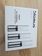 Blomus Amilio Windlicht Set - Nieuw in Doos, Nieuw, Ophalen of Verzenden, Metaal, Grijs