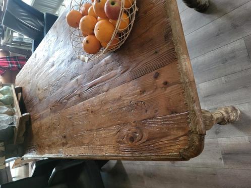Oude boerentafel, Huis en Inrichting, Tafels | Eettafels, Gebruikt, 50 tot 100 cm, 200 cm of meer, Vijf personen of meer, Rechthoekig