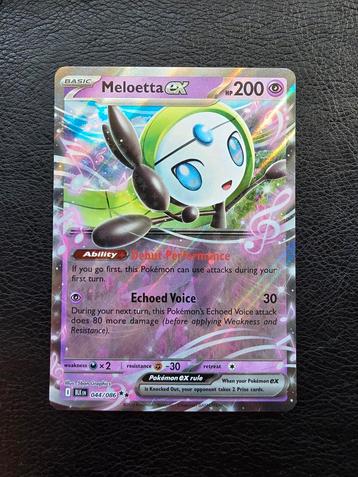 Meloetta #044 scarlet violet black bolt  beschikbaar voor biedingen