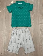 Zomer set jongen maat 104/110 groen /beige, Ophalen of Verzenden, Gebruikt, Jongen