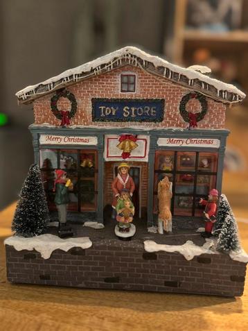Speelgoedwinkel kerstdorp. beschikbaar voor biedingen