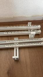 Twee keer dubbele gordijnrails Ikea Vidga, Ophalen, 100 tot 150 cm, Wit, Zo goed als nieuw