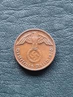 Duitsland 2 reichspfennig 1940 G met hakenkruis, Postzegels en Munten, Munten | Europa | Niet-Euromunten, Ophalen of Verzenden