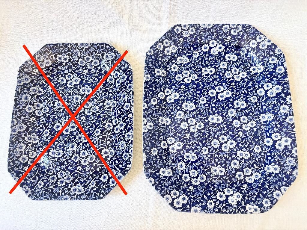 Burleigh - Blue Calico - Schotel, Huis en Inrichting, Keuken | Servies, Zo goed als nieuw, Schaal of Schalen, Overige stijlen