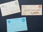 3 oude poststukken uit Nederlands Indië.  1887, 1888 en 1891, Envelop, Ophalen of Verzenden