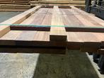 Hardhout–Cumaru–palen–regels-onderslagen-balken-40x108mm, Tuin en Terras, Ophalen, Palen, Nieuw, Hardhout